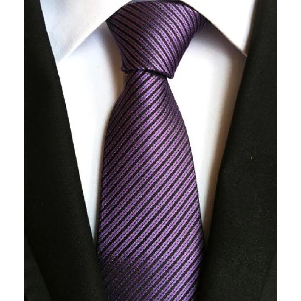 ContiNent 33 Fashion Neckties Classic Men's Stripe Yellow Navy Blue Wedding Ties Jacquard Woven 100% Silk Men Solid Tie Polka Dots Neck Ties