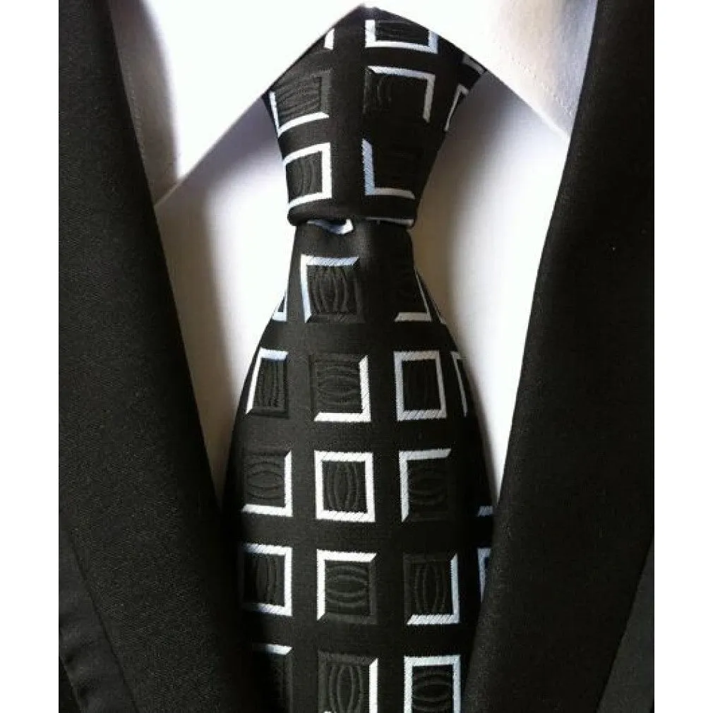 ContiNent 33 Fashion Neckties Classic Men's Stripe Yellow Navy Blue Wedding Ties Jacquard Woven 100% Silk Men Solid Tie Polka Dots Neck Ties
