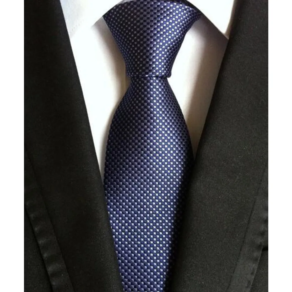 ContiNent 33 Fashion Neckties Classic Men's Stripe Yellow Navy Blue Wedding Ties Jacquard Woven 100% Silk Men Solid Tie Polka Dots Neck Ties