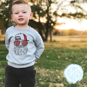 Cool Santa Sweatshirt | Christmas | Toddler | Baby | Boy | Santa |