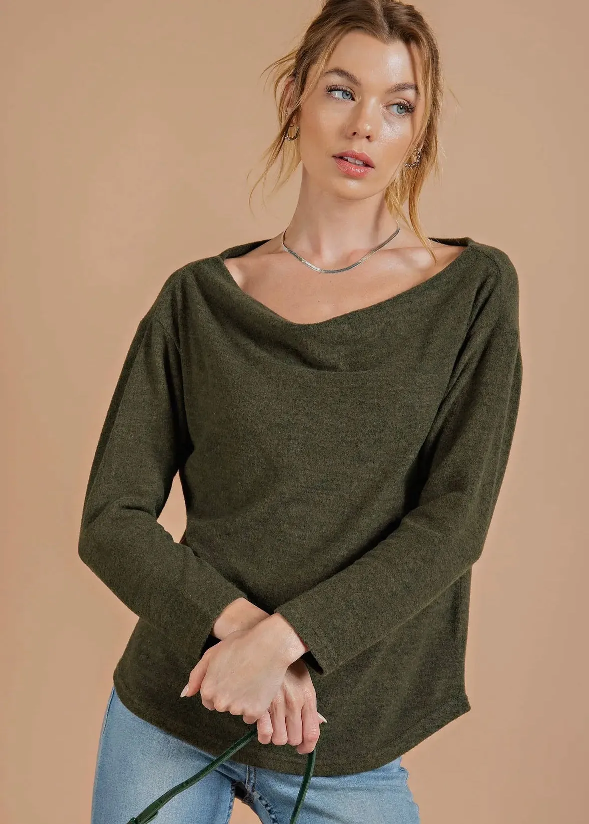 Cowl Neck Top - Final Sale