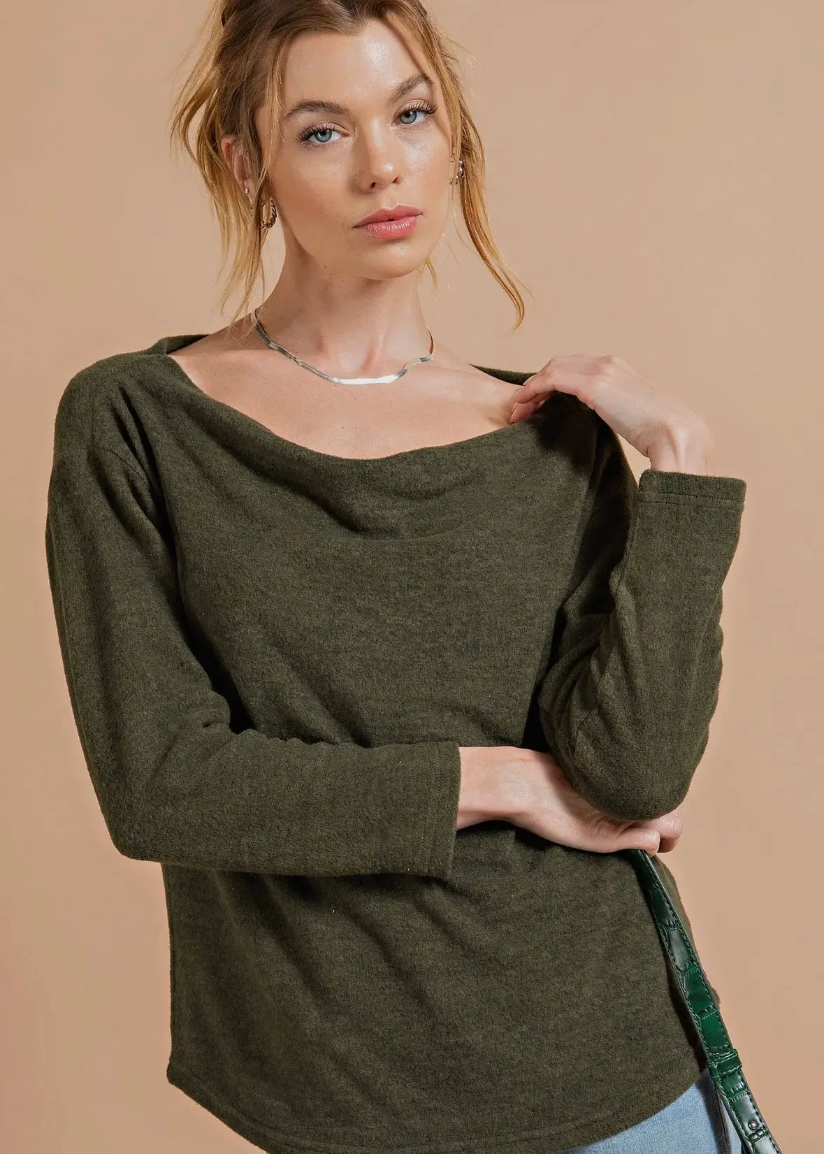 Cowl Neck Top - Final Sale