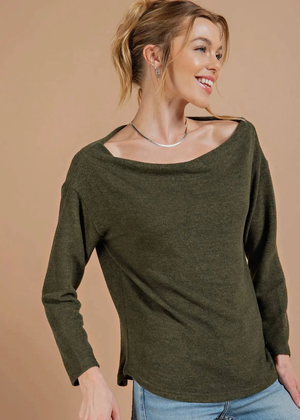 Cowl Neck Top - Final Sale