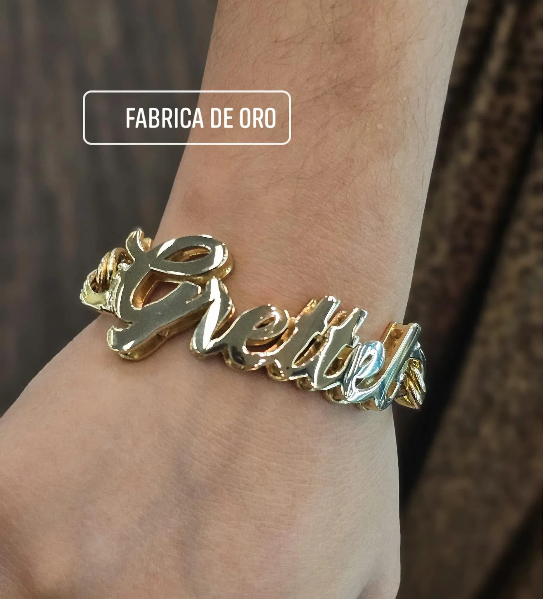 Custom Double Dimension Chino Link Bracelet