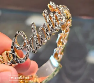 Custom Double Dimension Chino Link Bracelet