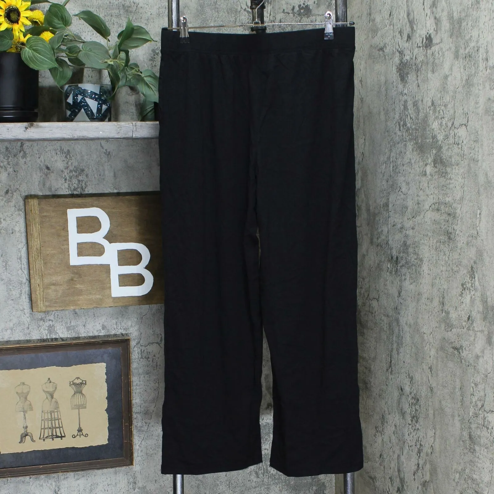 Denim & Co. Women's Petite Pull On Wide Leg Knit Beach Pants