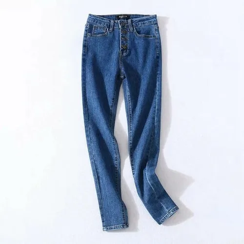 Denim Pencil Pants