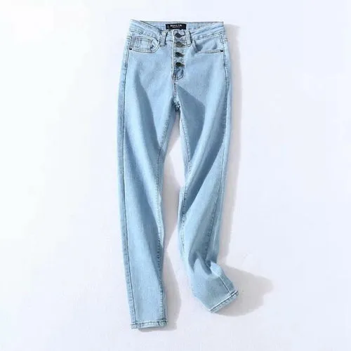 Denim Pencil Pants