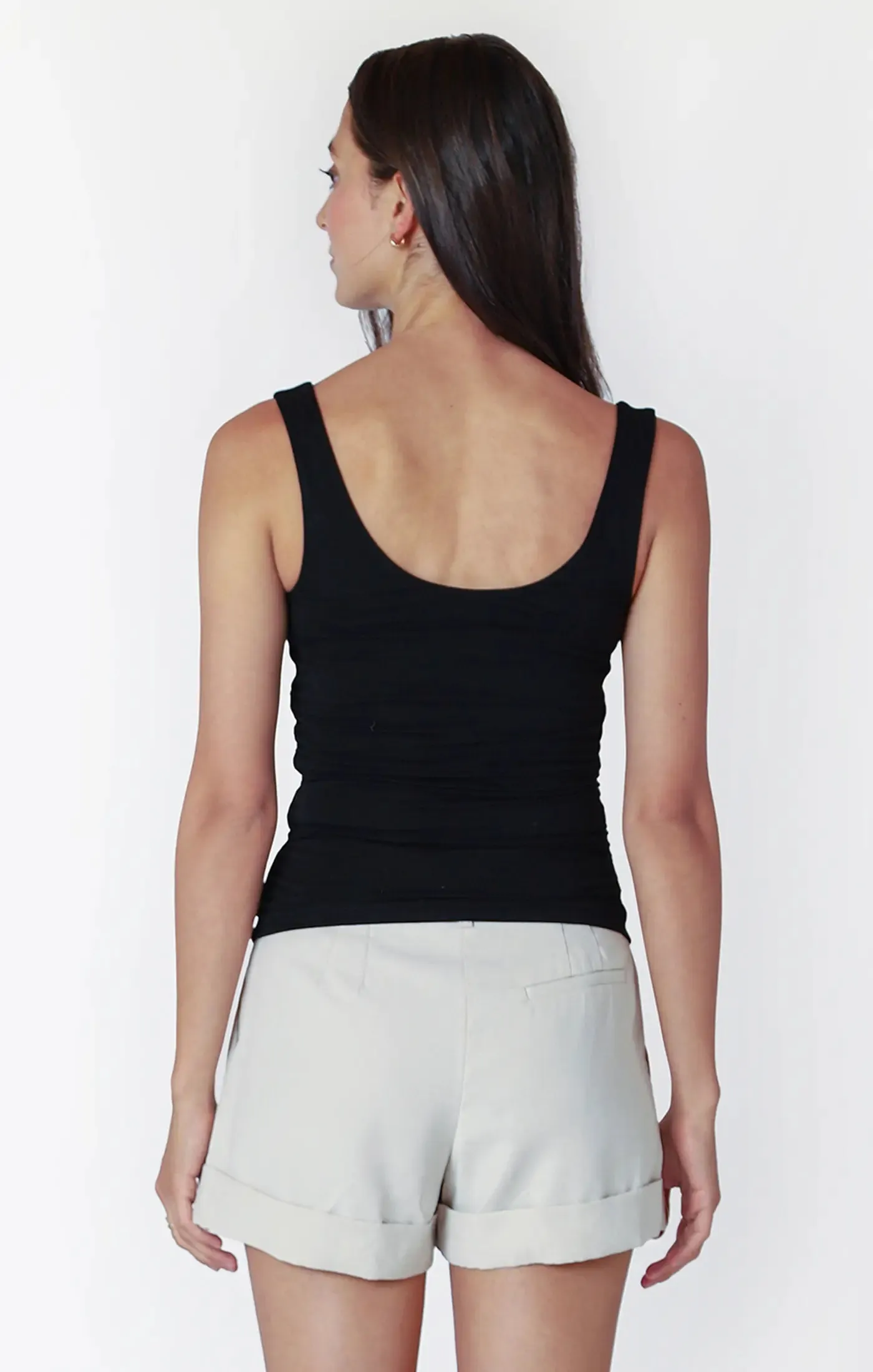 DEX Double Lined Tank Top, Black