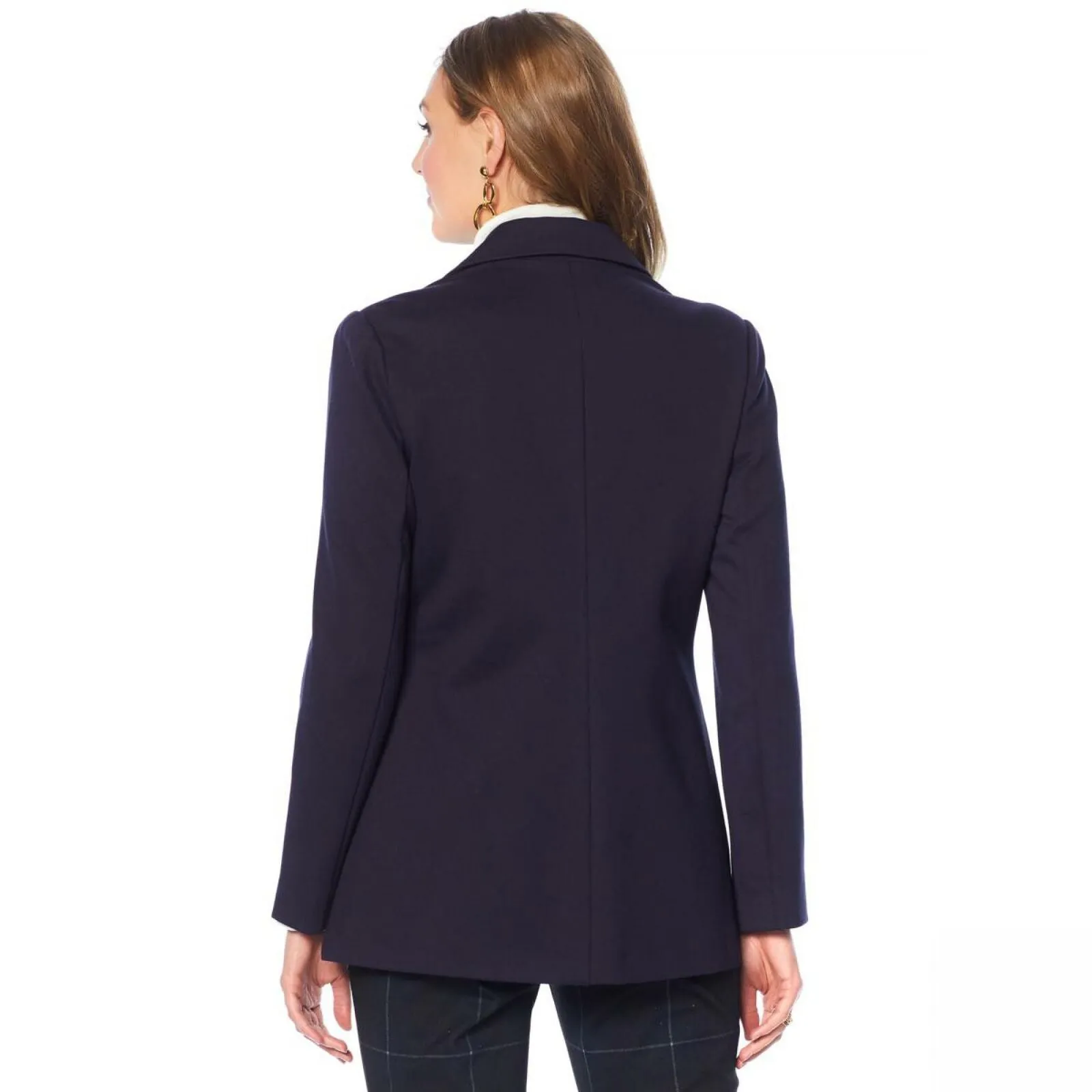 DG2 by Diane Gilman Women's Classic Stretch Ponte Knit Blazer
