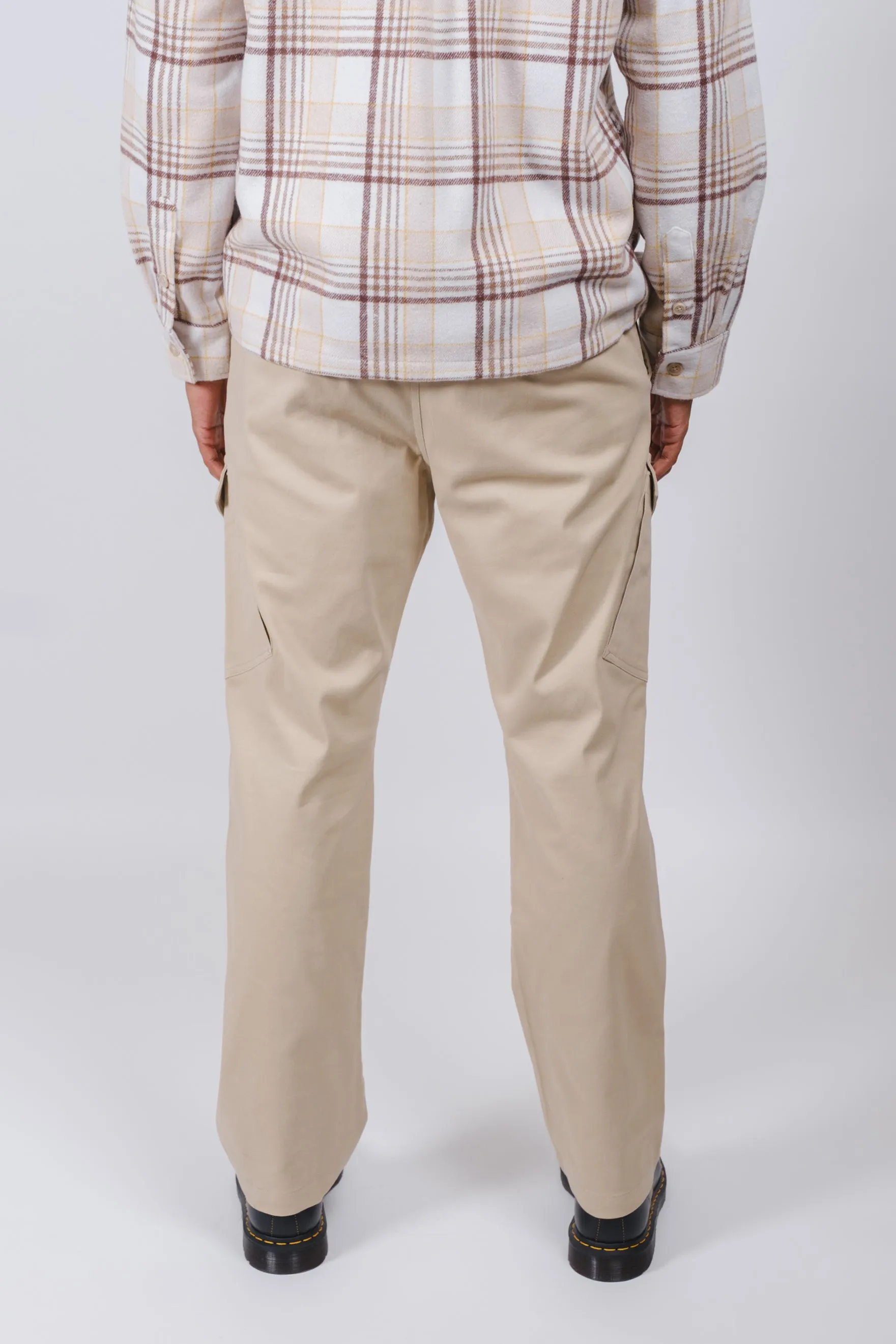 Diagonal Cargo Pocket Twill Pant