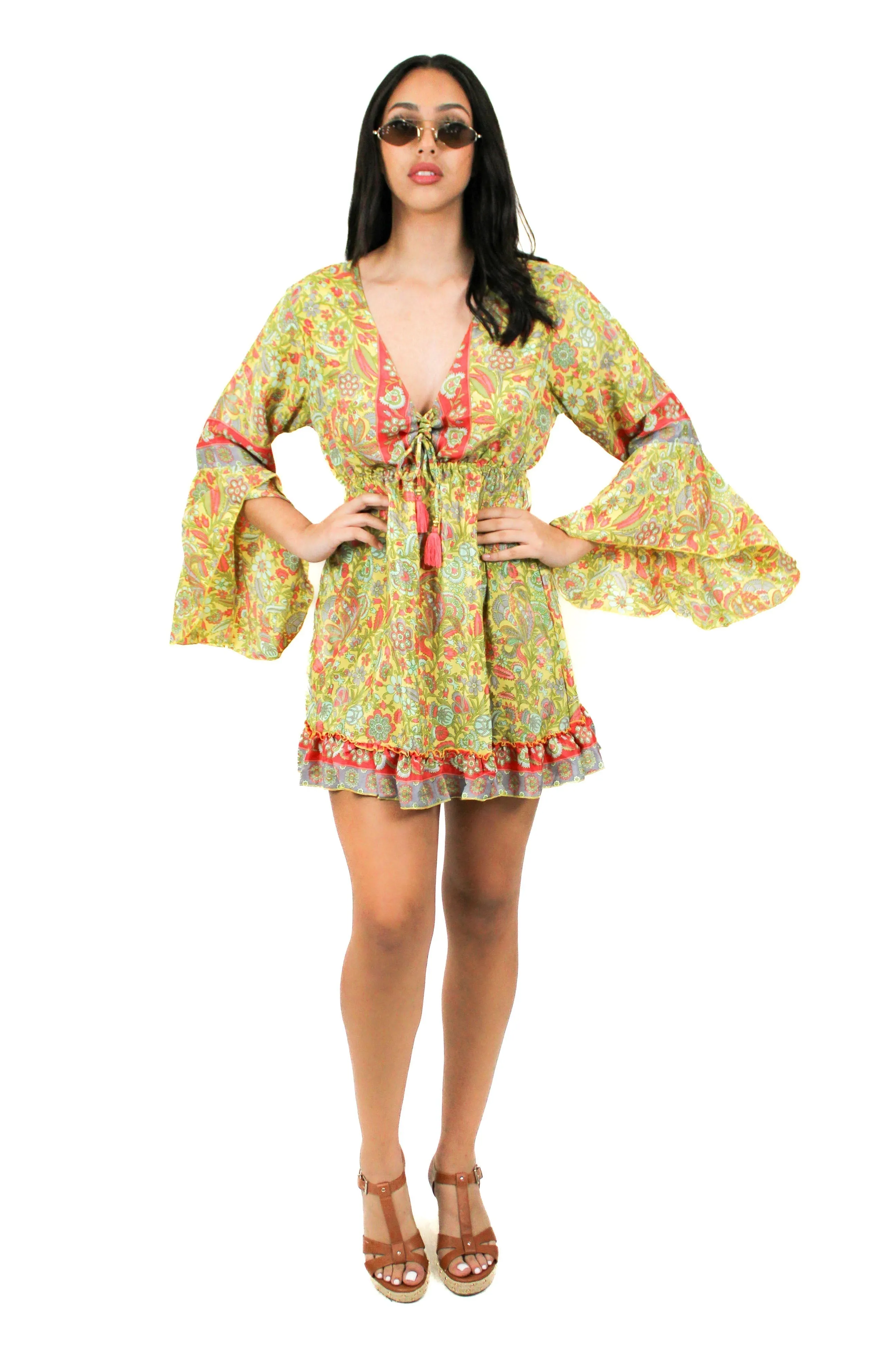 DK-5049 Dress in Pink Mix