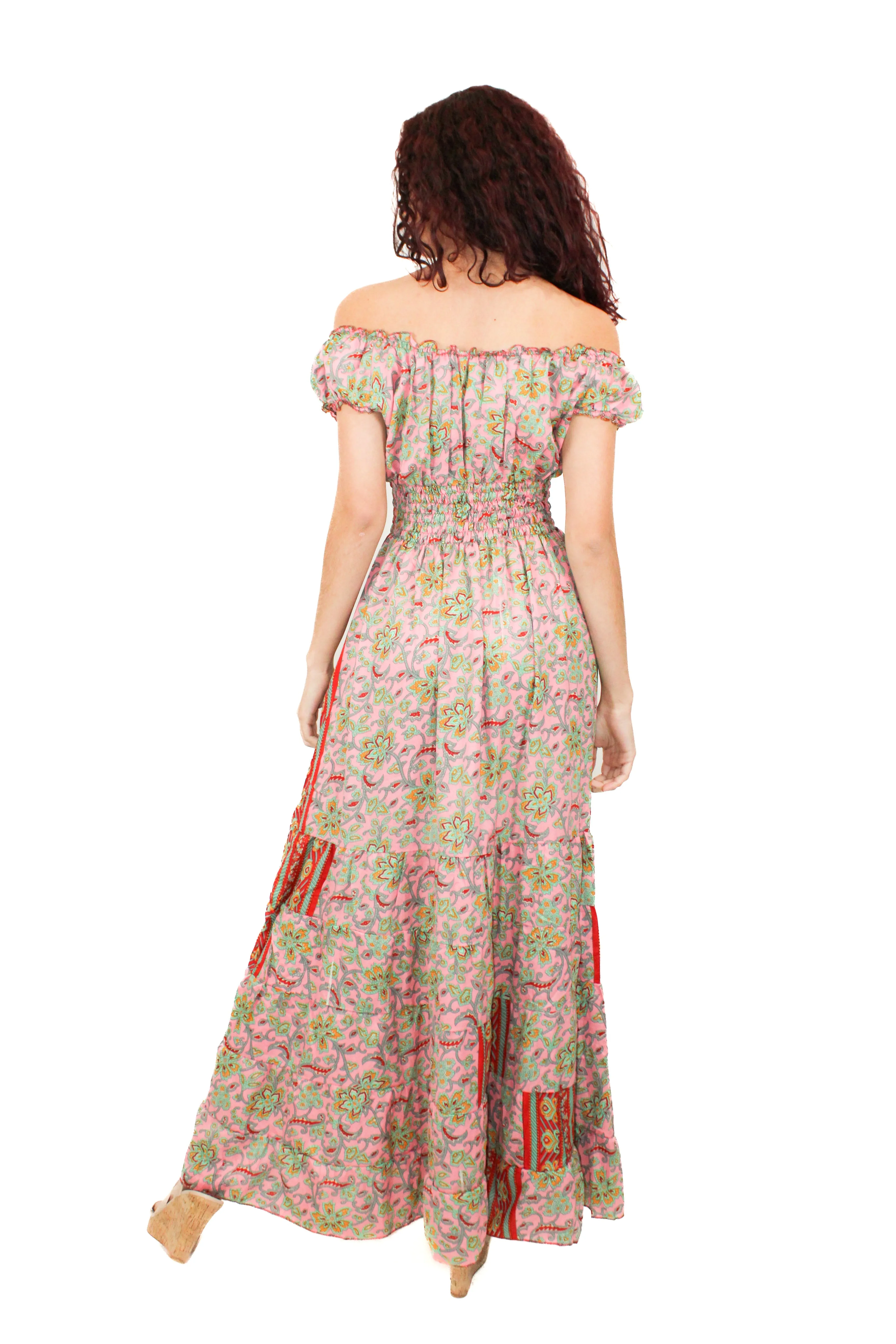 DK-5062S / 7091 Dress in Pink Mix