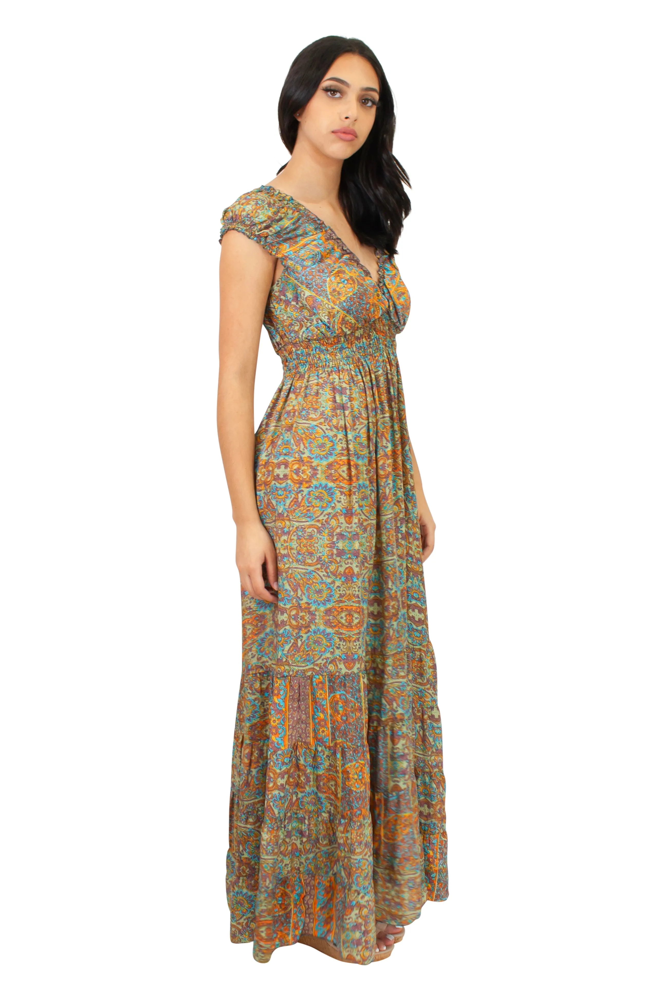 DK-5062S / 7091 Dress in Pink Mix