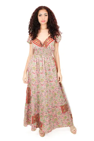 DK-5062S / 7091 Dress in Pink Mix