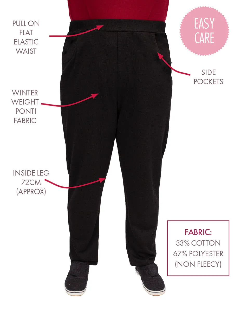 Ebony Track Pant - Black