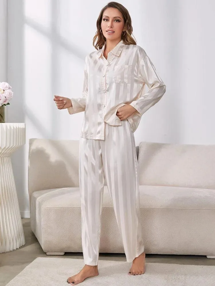 Emory Silky Striped Pyjamas