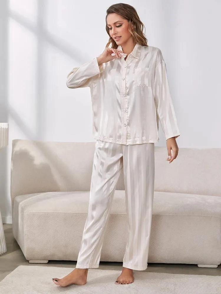 Emory Silky Striped Pyjamas