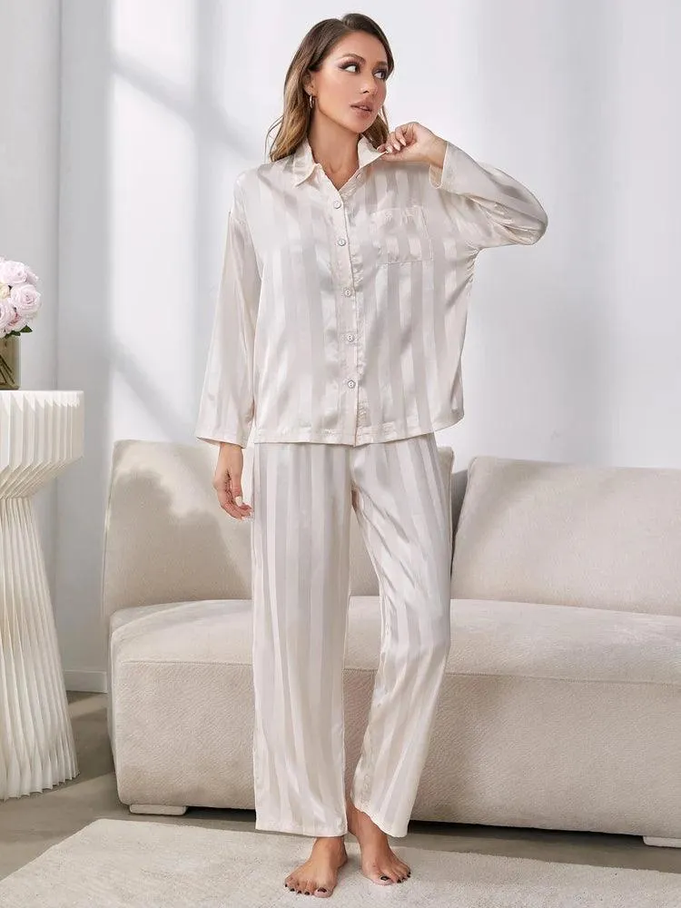 Emory Silky Striped Pyjamas