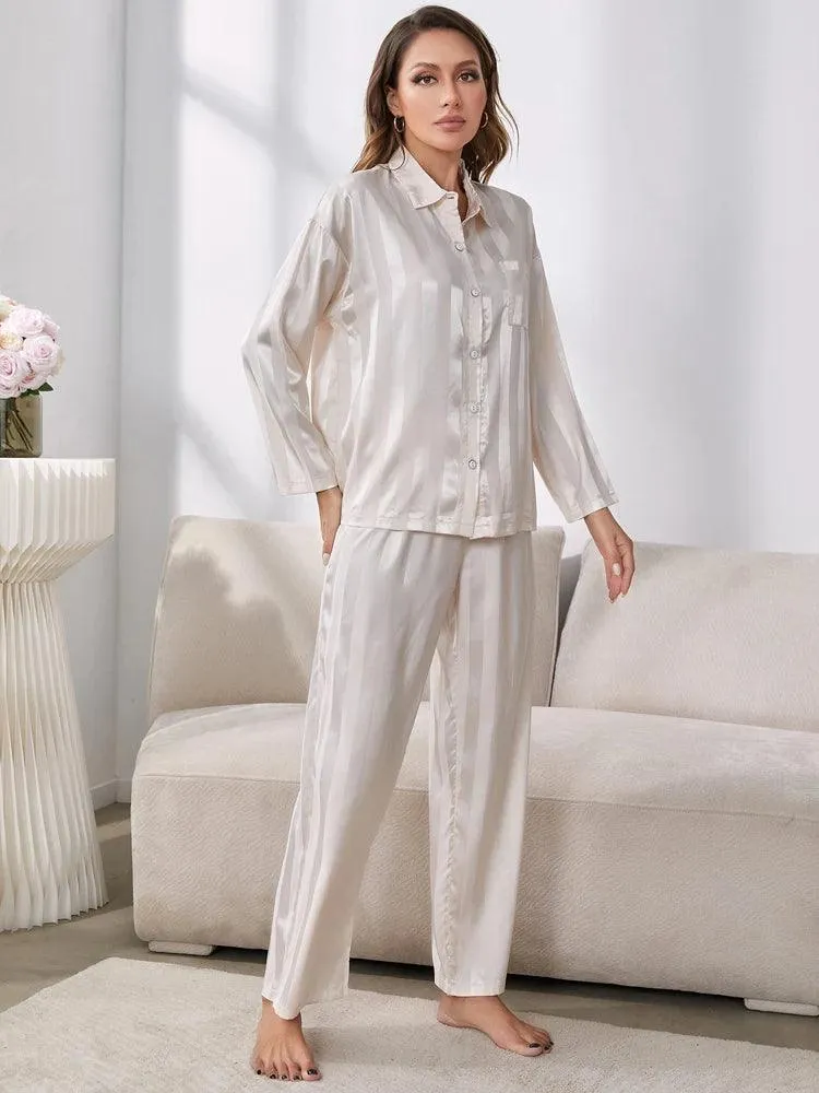 Emory Silky Striped Pyjamas