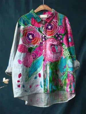 Erisalyn | Floral Art Shirt