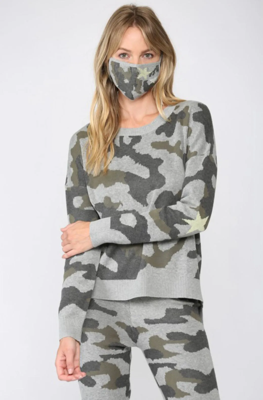Everly Knit Camo Set
