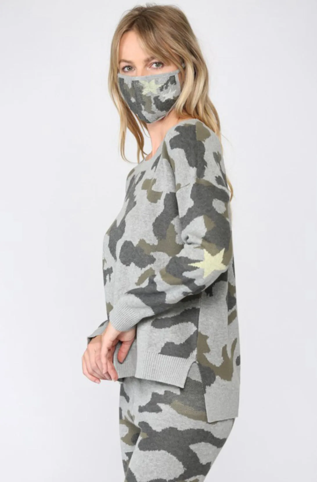 Everly Knit Camo Set