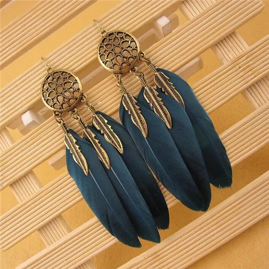 Feather Bohemian Earrings