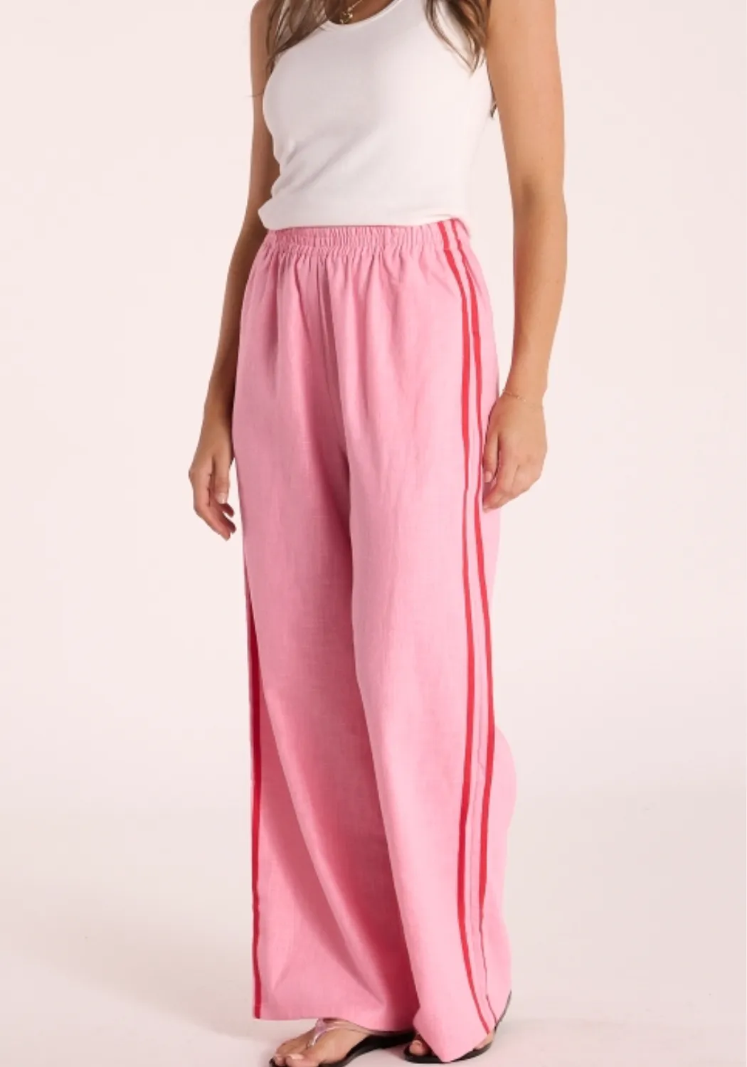 FEATHER   NOISE PARKER FULL LENGTH PANT - PINK