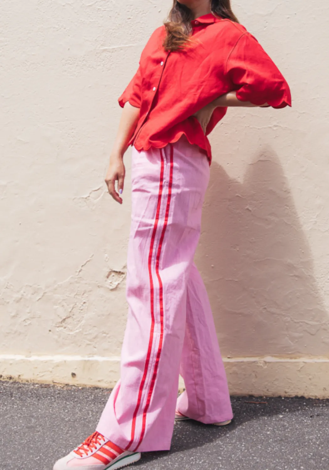 FEATHER   NOISE PARKER FULL LENGTH PANT - PINK