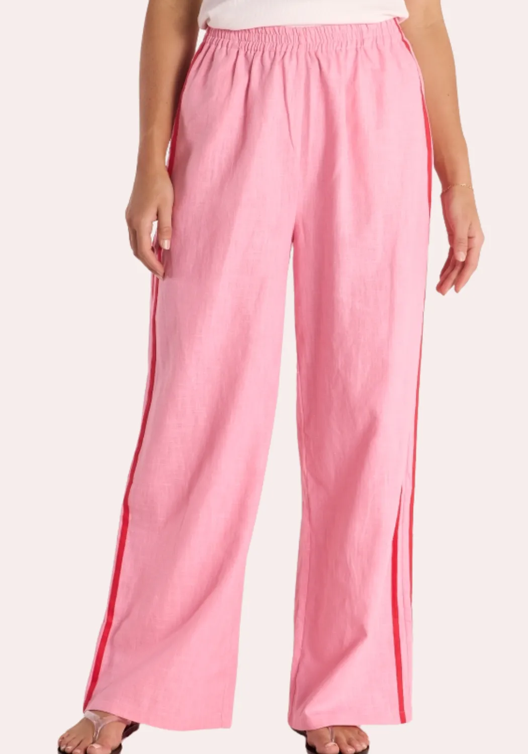 FEATHER   NOISE PARKER FULL LENGTH PANT - PINK