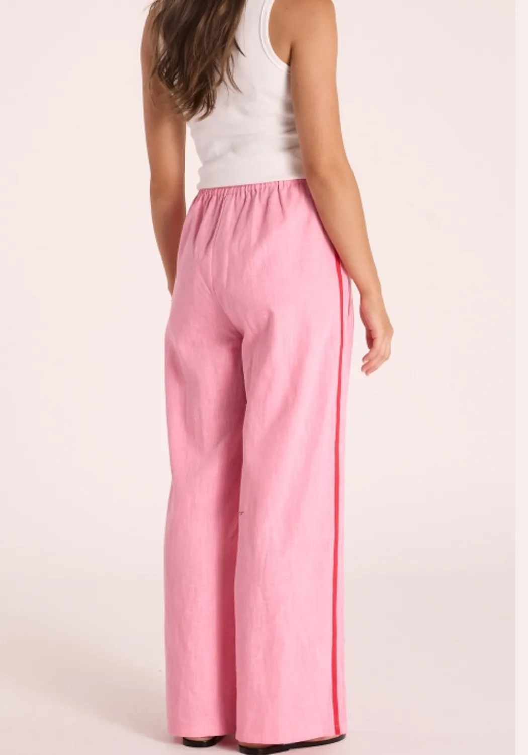 FEATHER   NOISE PARKER FULL LENGTH PANT - PINK