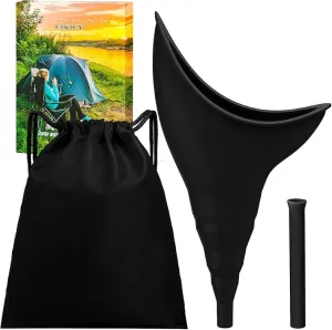Female Urinal Travel Essentials Female Urination Device Camping Accessories, Portable Urinal Silicone Pee Funnel for Women, Reusable Outdoor Hiking Camping Toilet Gadgets Camper Gifts for Women