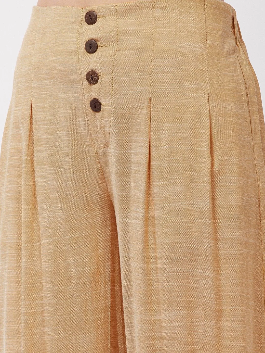 Flaxen Yellow Culottes