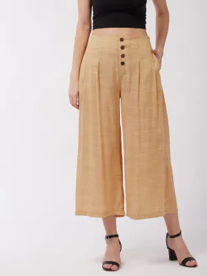 Flaxen Yellow Culottes