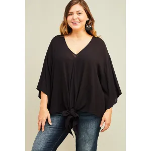 Flowing In Top in Black