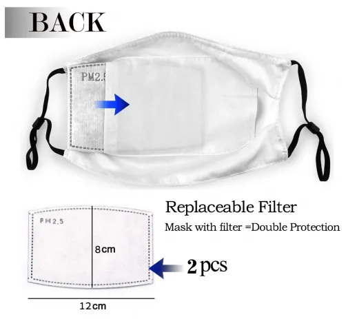 Football Face Mask Jaguars 3 Packs Washable Reusable Total With 6 Filters Breathable Sports Women Men Face Cover