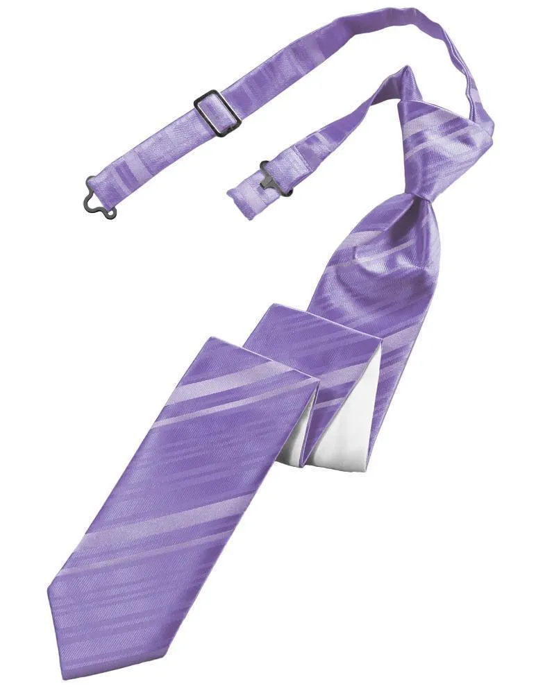 Freesia Striped Satin Skinny Necktie