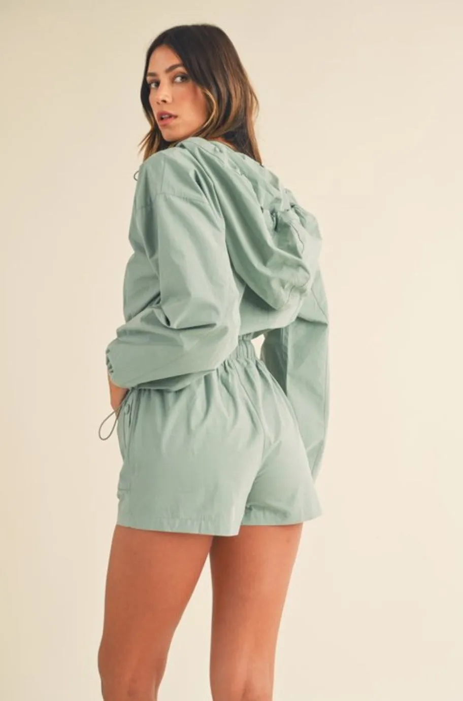 Gianna Sea green Romper