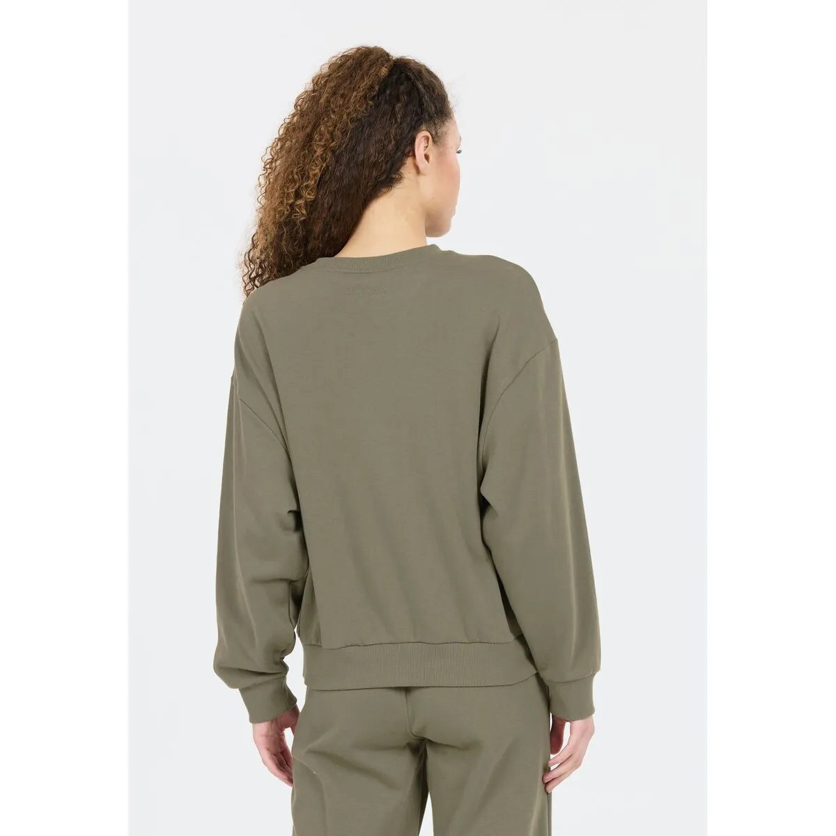 Giannis Sweatshirt With Crew Neck - Smokey Olive
