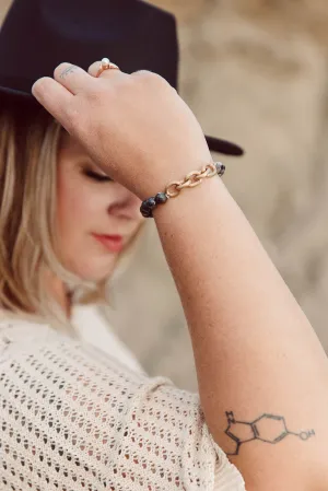 Gray Bead Bracelet