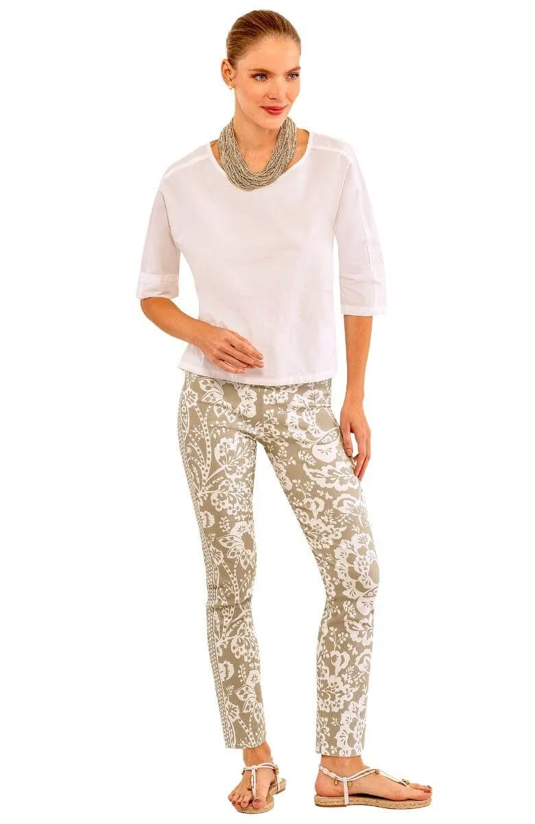 Gretchen Scott Designs GripeLess Pull On Pant - Flora