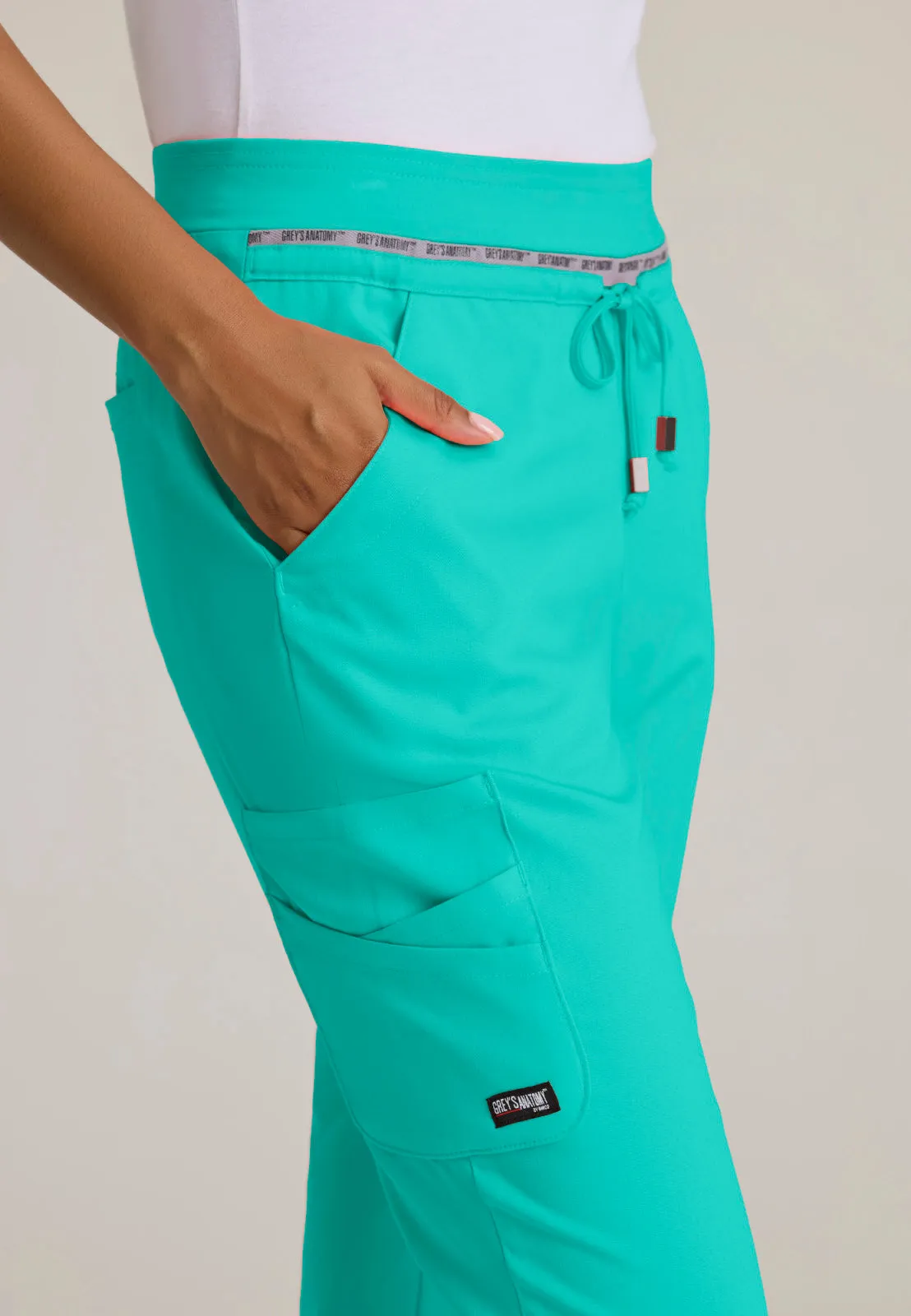 Greys Anatomy Stretch GRSP526 Serena Scrub Pants Alpine Aqua