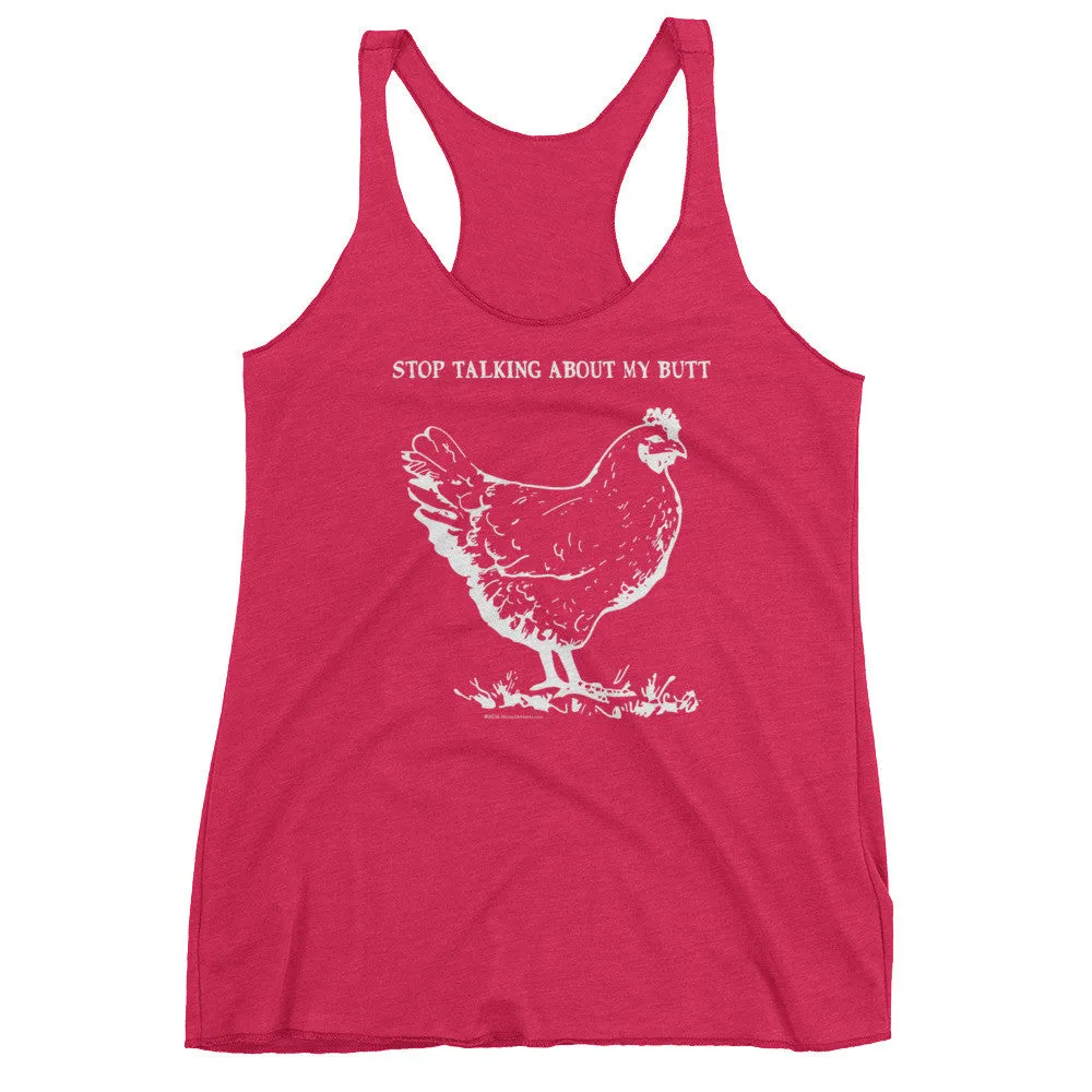 Guess What? Chicken Butt Racerback Tank Top