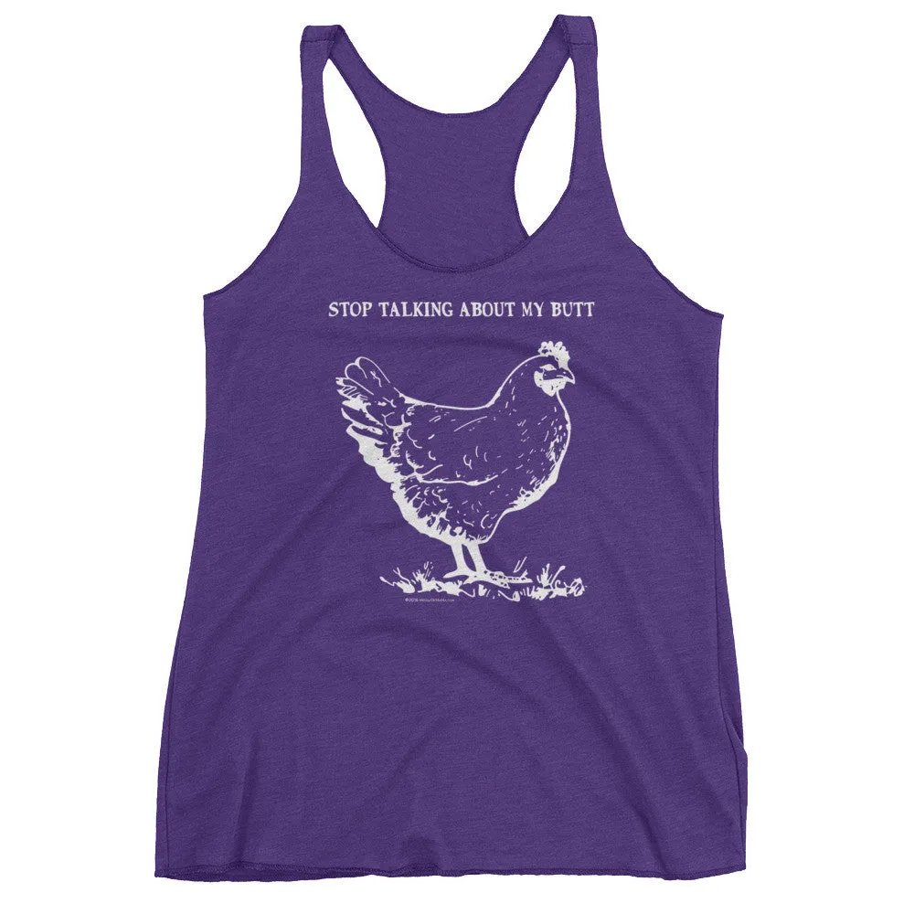 Guess What? Chicken Butt Racerback Tank Top