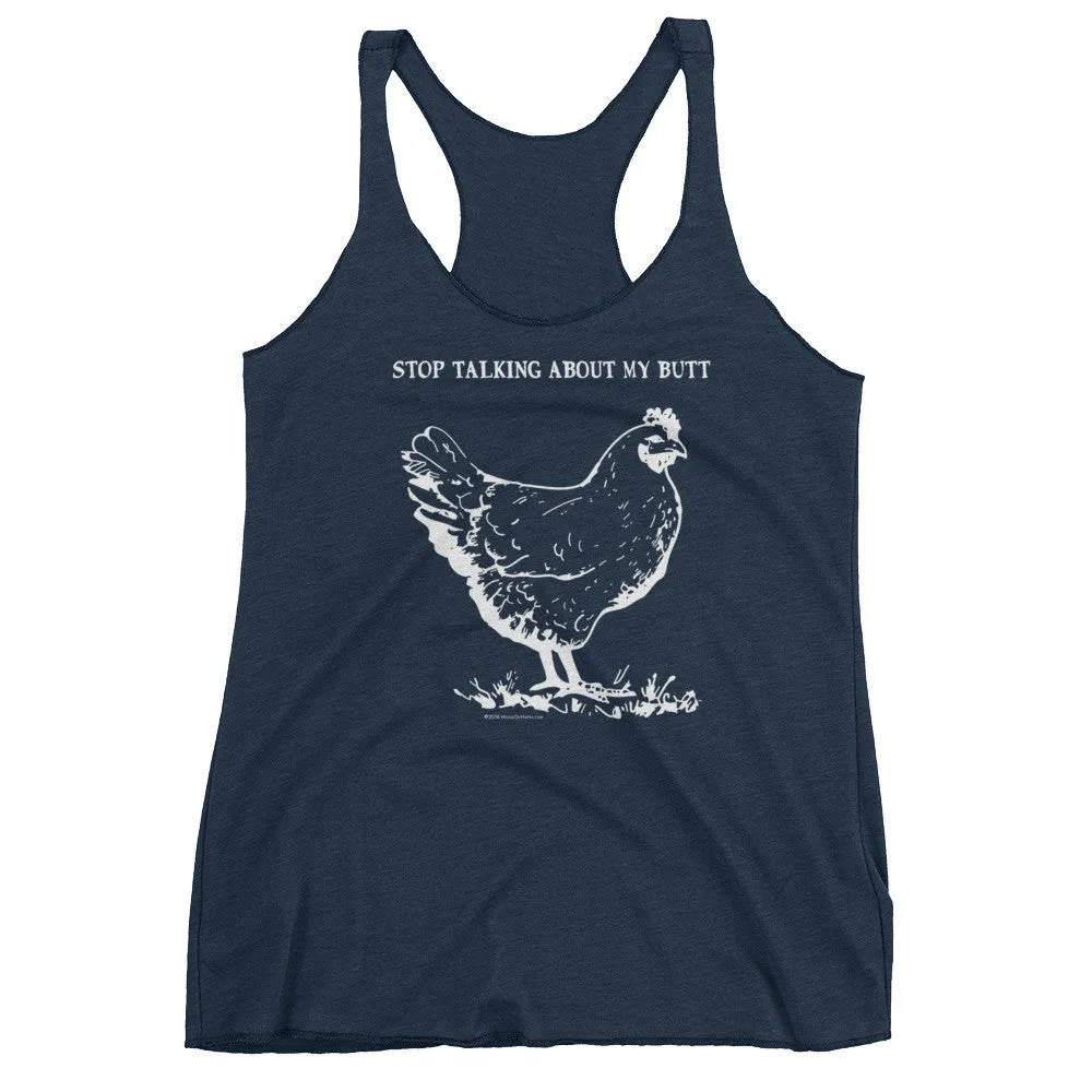 Guess What? Chicken Butt Racerback Tank Top