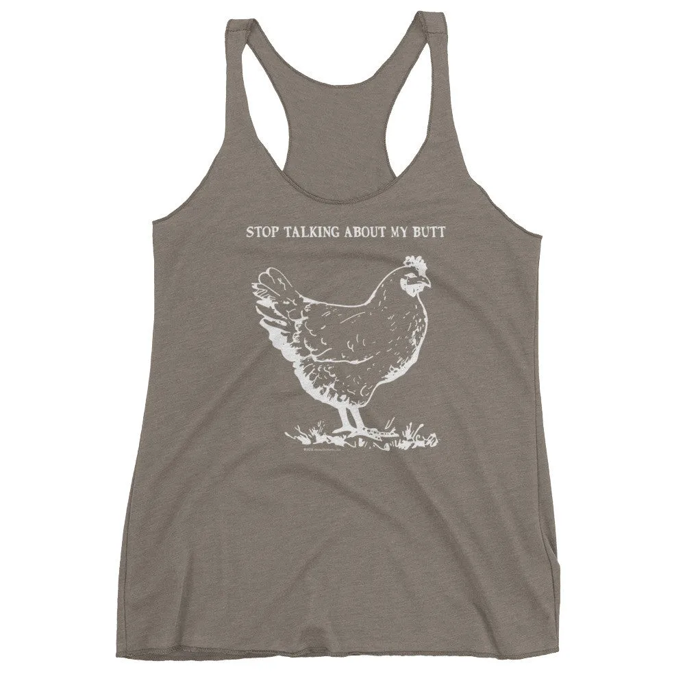 Guess What? Chicken Butt Racerback Tank Top