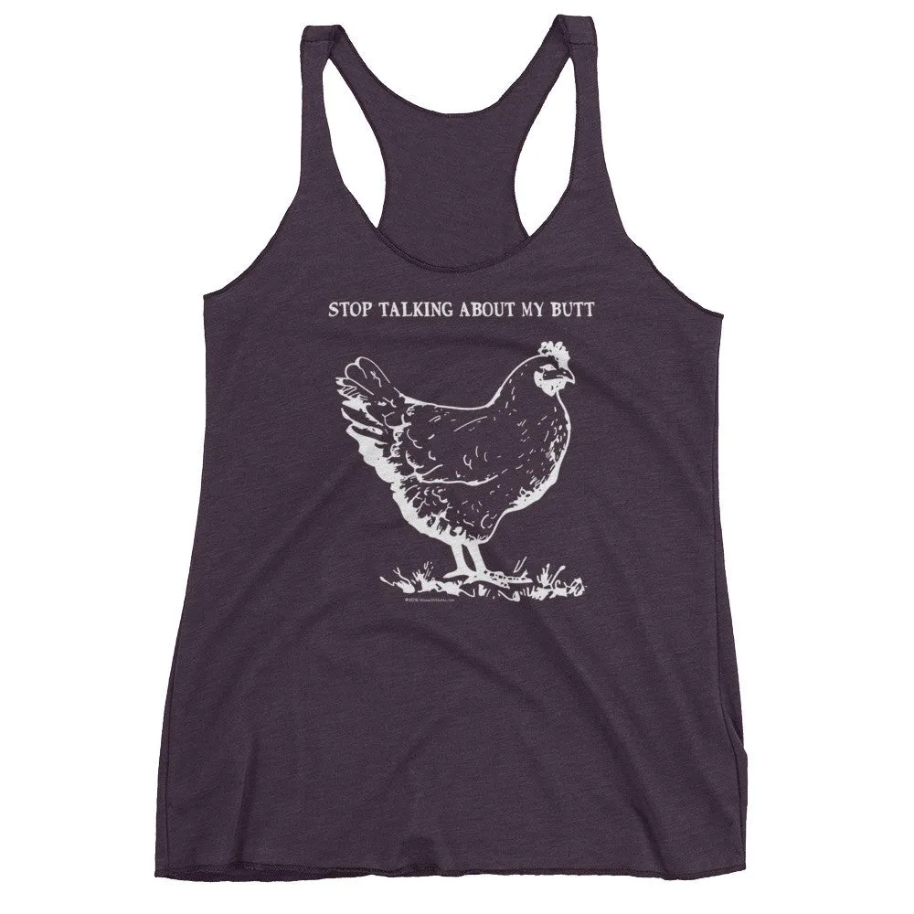 Guess What? Chicken Butt Racerback Tank Top