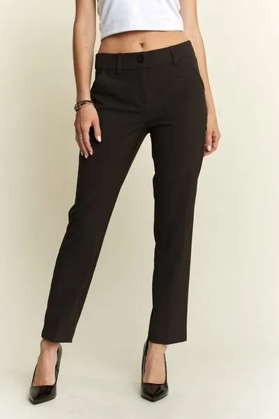 Hazel Blues® |  ADORA Zipper Skinny 2 Pockets Pants