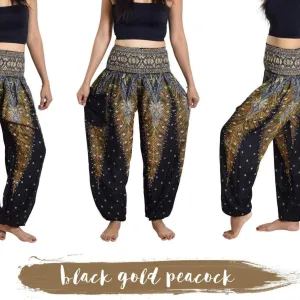 High Waist Peacock pants